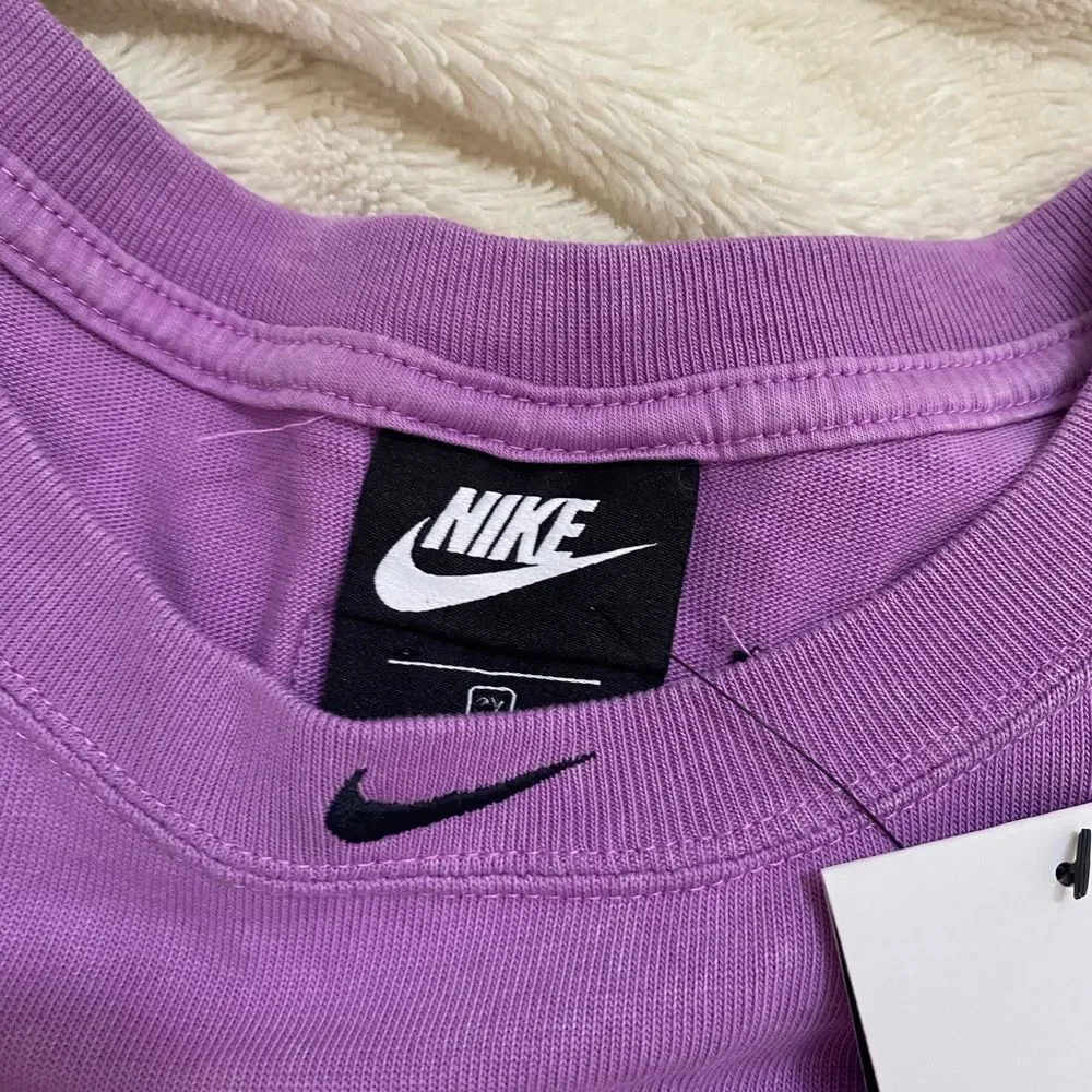 NWT Nike cropped knit center swoosh tank top
